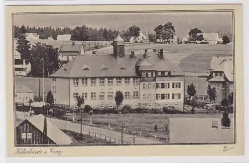 74650 Ak Kühnheide im Erzgebirge die moderne Schule 1942