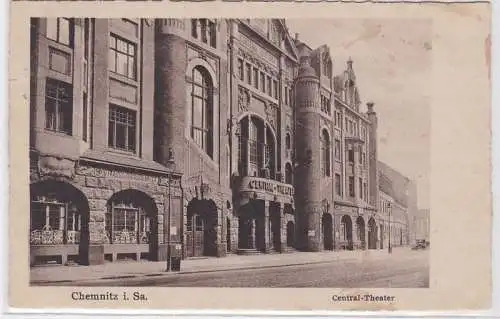 74518 Ak Chemnitz in Sachsen Central Theater 1930