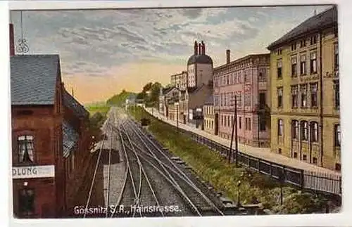 40909 Ak Gössnitz S.-A. Hainstrasse um 1907