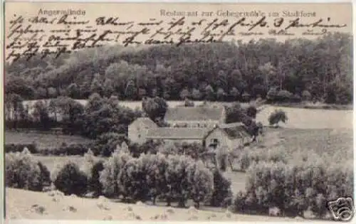 16278 Ak Angermünde Restaurant zur Gehegemühle 1910