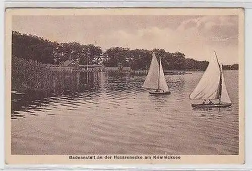 63471 Ak Badeanstalt an der Husarenecke am Krimnicksee 1929