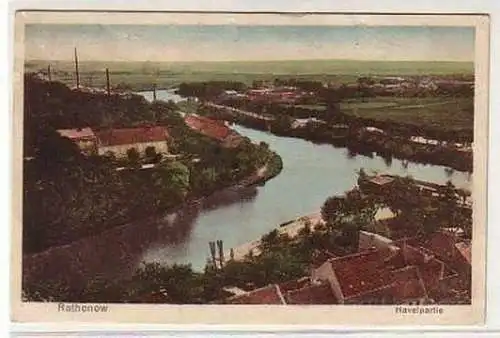 19535 Ak Rathenow Havelpartie um 1920