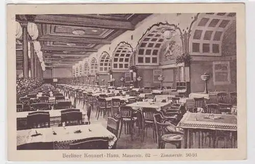 90484 Ak Berliner Konzerthaus Mauerstrasse 82, 1918