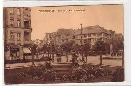 55629 Ak Wilmersdorf Brunnen am Südwestkorso 1919