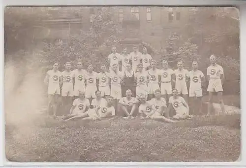 69394 Foto Ak Berlin Treptow Sportlehrer bei Sportkursus 1923