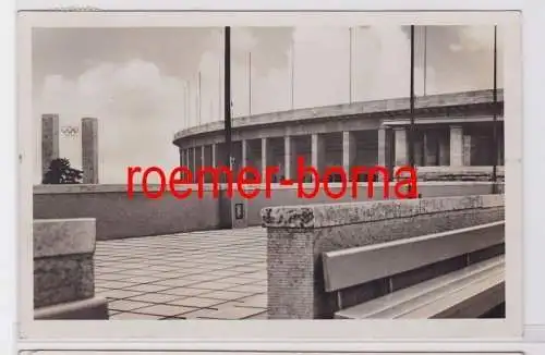 80793 Foto Ak Berlin Olympiastadion Blick v. Schwimmstadion auf das Osttor 1936