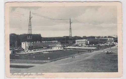 29209 AK Zentralflughafen Berlin - Terminal & davor liegende Landebahn 1911