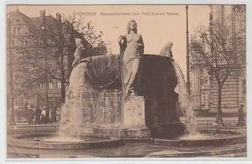 59056 Ak München Nornenbrunnen von Prof. Hubert Netzer 1911