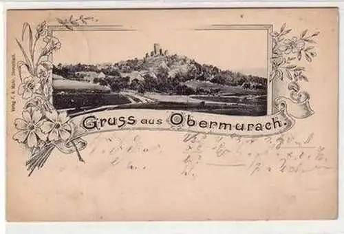 52159 Ak GRuß aus Obermurach Totalansicht 1899