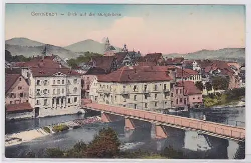 93690 AK Gernsbach - Blick auf die Murgbrücke