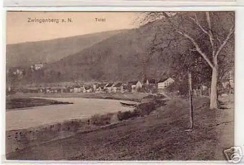 07832 Ak Zwingenberg am Neckar Totalansicht um 1930