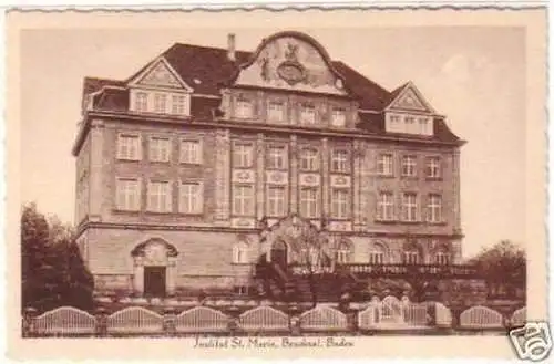 19815 Ak Bruchsal Baden Institut St.Maria um 1935