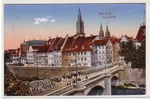 24945 Ak Ulm a.D. Donaubrücke 1942