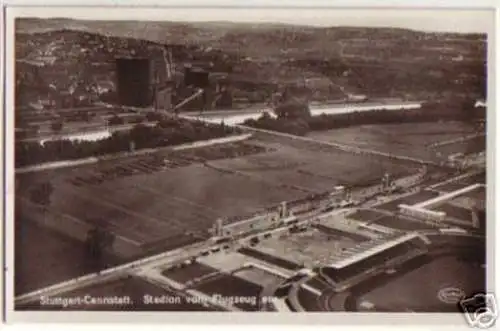 14196 Ak Stuttgart Cannstatt Stadion vom Flugzeug aus