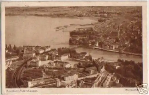 11237 Ak Konstanz Petershausen Rheinausfluß 1925