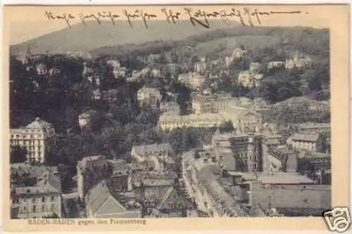 10566 Ak Baden-Baden gegen Fremersberg 1924