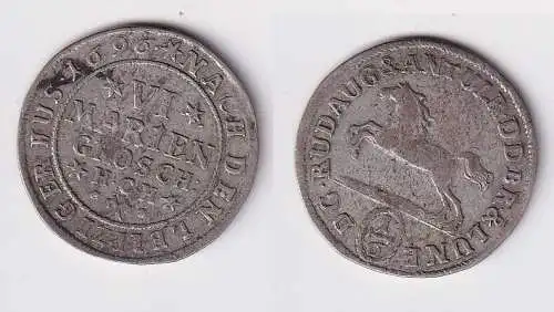 6 Mariengroschen Silber Münze Braunschweig Wolfenbüttel 1796 (111463)