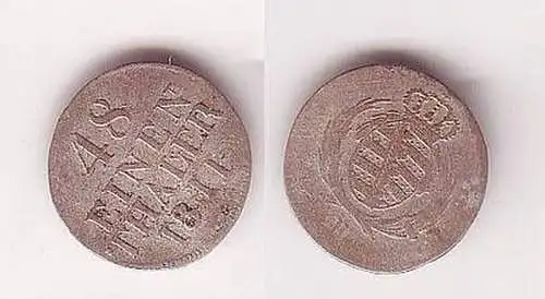 1/48 Taler Silber Münze Sachsen 1811 H