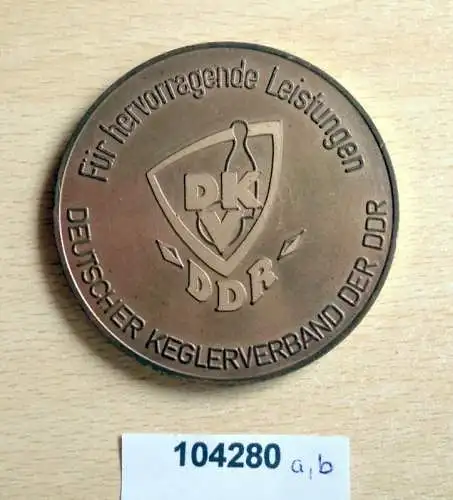 Medaille Deutscher Keglerverband der DDR Für hervorragende Leistungen