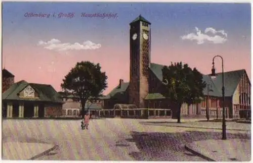 13523 Feldpost Ak Oldenburg Hauptbahnhof 1916