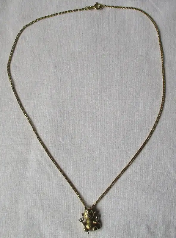 charmante 333er Gold Halskette mit humorvollem Teufelsanhänger (153175) 0