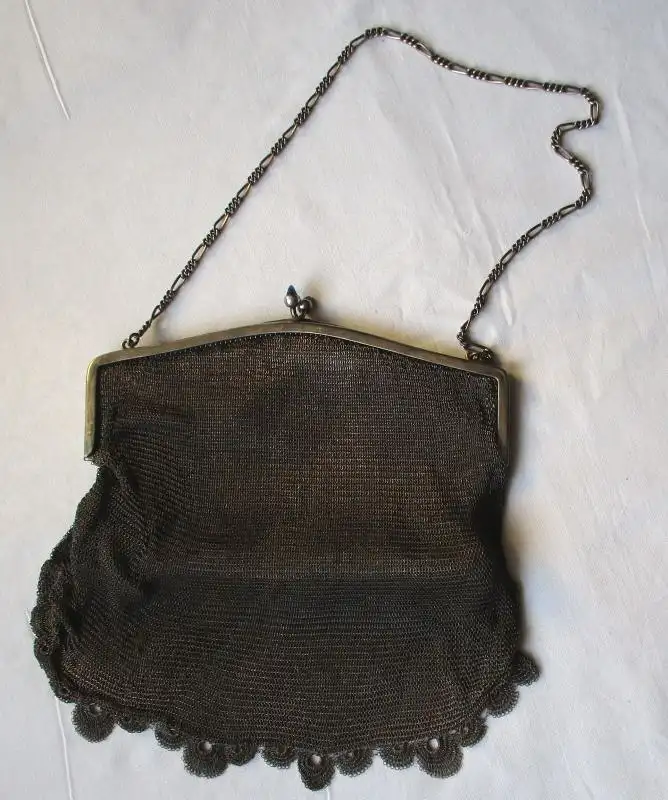 traumhafte Operntasche 800er Silber um 1910 (124890) 0