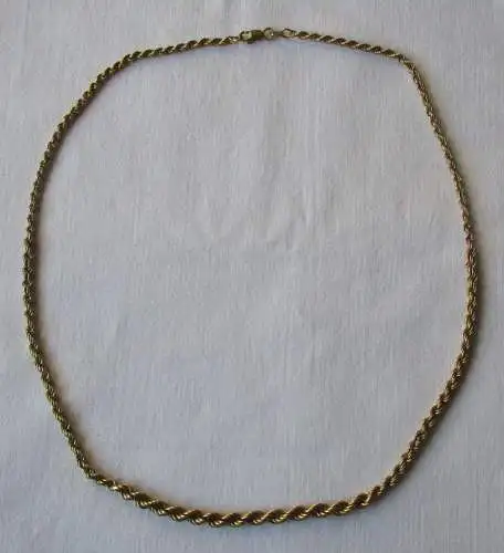 elegant schlichte Kette aus 333er Gold Gliederkette Länge 46 cm (107121)