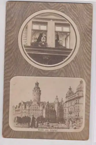 903571 Foto Ak Gruß aus Leipzig Neues Rathaus um 1910