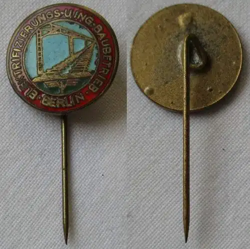 DDR Anstecknadel Elektrifizierungs- und Ingenieur-Baubetrieb Berlin (144637)