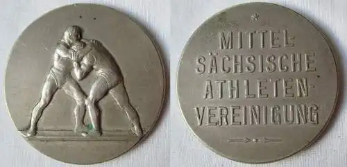 versilberte Medaille Mittelsächsische Athletenvereinigung um 1930 (142018)