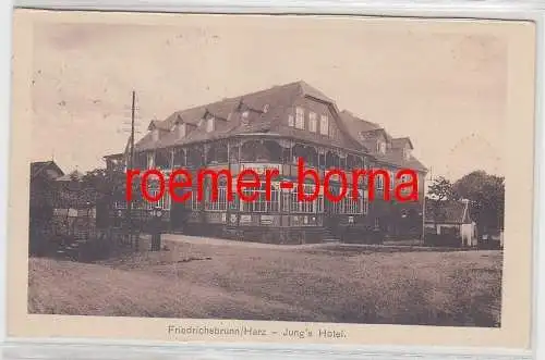 77886 Ak Friedrichsbrunn (Harz) Jungs Hotel 1927