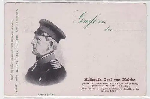 93090 Ak Generalfeldmarschall Hellmuth Graf zu Moltke 1891