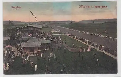 87428 Ak Iffezheim bei Baden-Baden Pferde Rennplatz um 1902