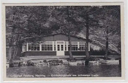 90257 Ak Luftkurort Feldberg, Mecklbg. - Erfrischungshalle am schmalen Lucin