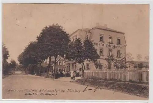 86083 AK Gruss vom Kurhotel Behringsdorf bei Nürnberg 1907