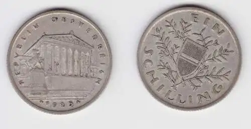 1 Schilling Silber Münze Österreich Parlamentsgebäude 1925 ss+ (154866)