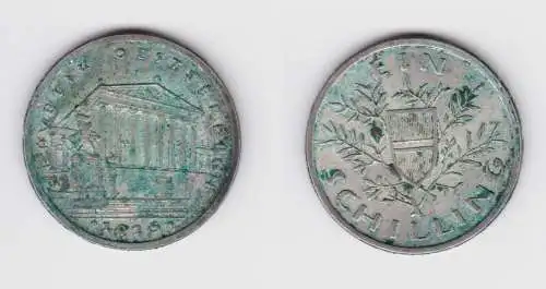 1 Schilling Silber Münze Österreich Parlamentsgebäude 1925 ss+ (154888)