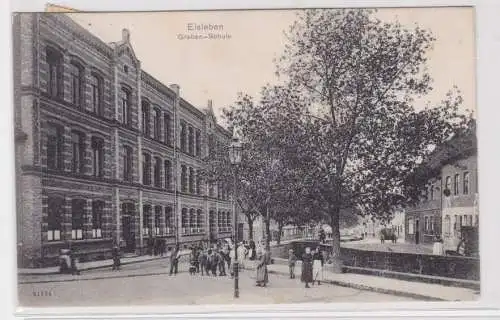 41641 Ak Eisleben Graben-Schule 1908