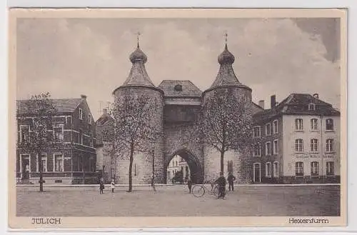 60413 Ak Jülich - Hexenturm mit Gasthaus Wilhelm Hermes