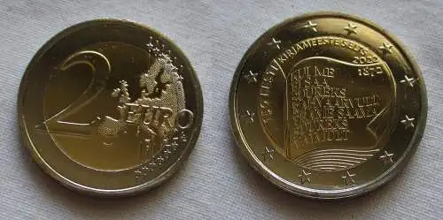 2 Euro Gedenkmünze Estland Literaturgesellschaft 2022 Stgl. (159607)