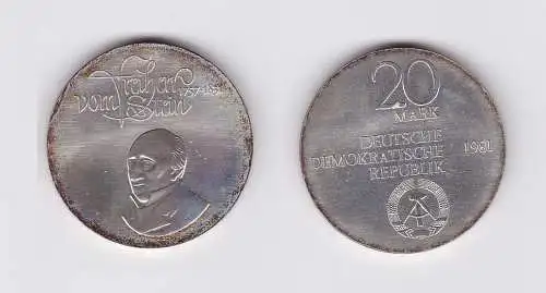 DDR Gedenk Münze 20 Mark Freiherr vom Stein 1981 (120059)