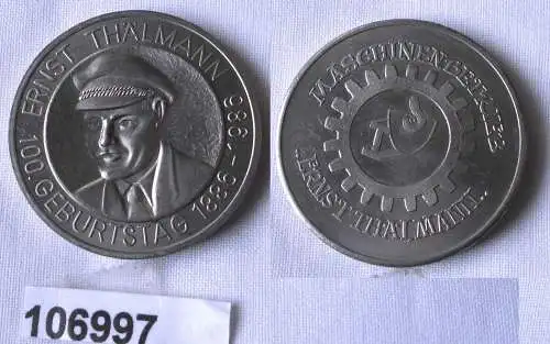 DDR Medaille Maschinenfabrik "Ernst Thälmann" 1986 (106997)