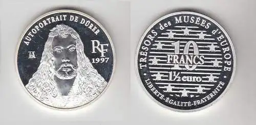 10 Franc Silber Münze Frankreich Schätze europäischer Museen 1997 (116495)