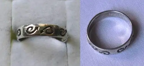 Zeitloser 925er Sterling Silber Ring mit gebogenen Pfeilen (118612)