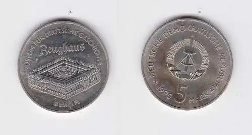 DDR Gedenk Münze 5 Mark Berlin Zeughaus 1990 Stempelglanz (128650)