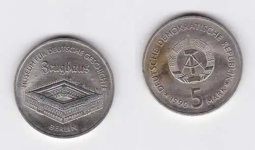 DDR Gedenk Münze 5 Mark Berlin Zeughaus 1990 (128522)