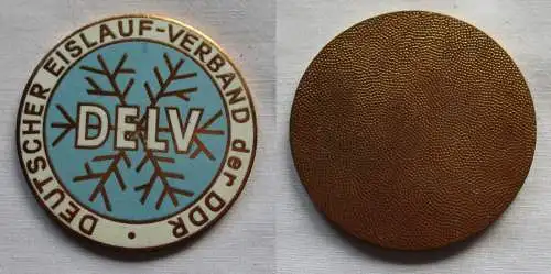 Emaillierte DDR Medaille Deutscher Eislaufverband der DDR DELV (141825)