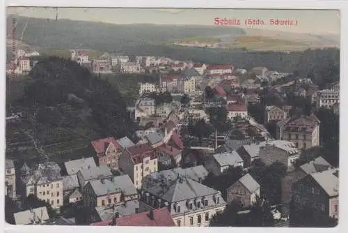 38837 AK Sebnitz sächs. Schweiz in Sachsen - Totalansicht 1910