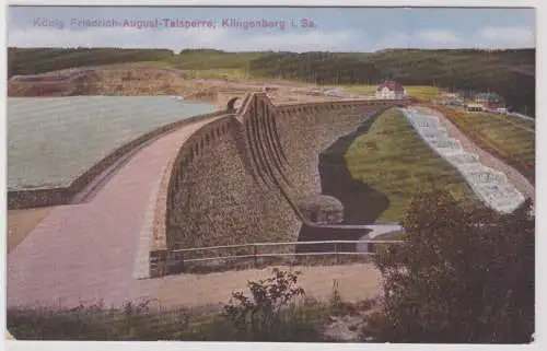 98360 Ak König Friedrich-August-Talsperre Klingenberg in Sachsen 1918