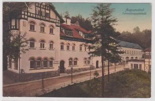 81146 Ak Augustusbad Verwaltungsgebäude 1904